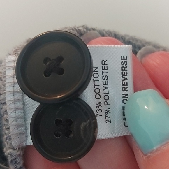 Billy Reid Knit Shawl Collar Welt Pocket Long Sleeve Blue/Gray Sweater Size L - Picture 7 of 8